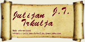 Julijan Trkulja vizit kartica